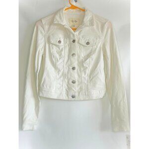 Junior’s Jessica Simpson Denim Jacket – White – Size XSmall
